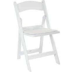 Promo 😉 Folding Chairs Advantage White Resin Folding Wedding Chair, 80 Pack (RFWCA-100) 👏