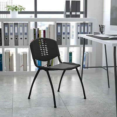 Best deal ๐ Stacking Chairs Flash Furniture HERCULES Plastic Office Chair, Black (RUT-NF01A-BK-GG) โ๏ธ 4 Best deal ๐ Stacking Chairs Flash Furniture HERCULES Plastic Office Chair, Black (RUT-NF01A-BK-GG) โ๏ธ - Image 2