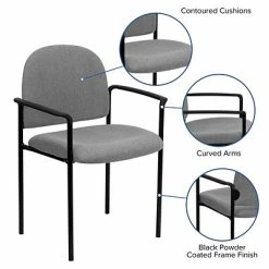 Brand new ✔️ Stacking Chairs Flash Furniture Fabric Stackable Steel Side Chairs W/Arms (BT5161GY) ⌛ 15 Brand new ✔️ Stacking Chairs Flash Furniture Fabric Stackable Steel Side Chairs W/Arms (BT5161GY) ⌛ -Advantage Shop sp80658812 s7