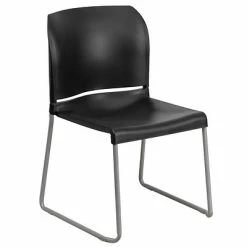 Budget ⭐ Stacking Chairs Flash Furniture HERCULES Plastic Stack Chair, Black (RUT238ABKGG) 😍