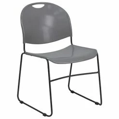 Best deal ✔️ Stacking Chairs Flash Furniture Hercules Series Plastic Stack Chair, Gray (RUT188GY) 🤩