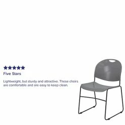 Best deal ✔️ Stacking Chairs Flash Furniture Hercules Series Plastic Stack Chair, Gray (RUT188GY) 🤩 -Advantage Shop sp81611888 s7
