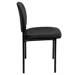 Budget 😍 Stacking Chairs Flash Furniture Vinyl Stackable Steel Side Chair, Black 🔔 -Advantage Shop sp86236479 s7