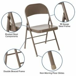 Best deal 🌟 Folding Chairs Flash Furniture HERCULES Series Metal Folding Chair, 4/Pk (4BDF002BGE) ⌛ -Advantage Shop sp86237338 s7