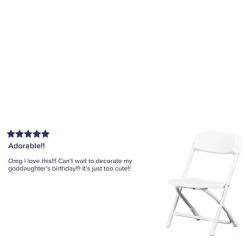 Budget ✔️ Folding Chairs Flash Furniture Kids Plastic Armless Folding Chair, White, 10/Pack (10YKIDWH) 🎉 -Advantage Shop sp88869831 s7