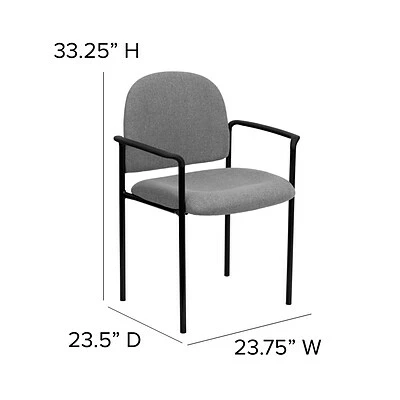 Brand new ✔️ Stacking Chairs Flash Furniture Fabric Stackable Steel Side Chairs W/Arms (BT5161GY) ⌛ 8 Brand new ✔️ Stacking Chairs Flash Furniture Fabric Stackable Steel Side Chairs W/Arms (BT5161GY) ⌛ - Image 6