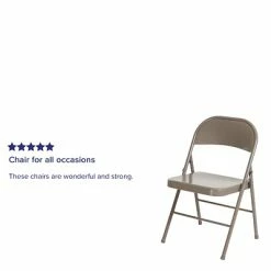 Outlet 💯 Folding Chairs Flash Furniture HERCULES Series Metal Folding Chair (BDF002GY) 👍 -Advantage Shop sp89555720 s7