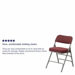Deals ⌛ Folding & Stacking Chairs Flash Furniture HERCULES Series Fabric Folding Chair, Burgundy, 2/Pack (2AWMC320AFBG) 👏 -Advantage Shop sp89555736 s7