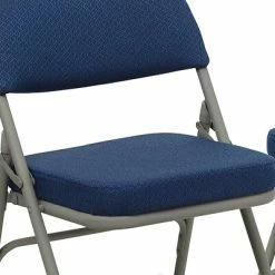 Hot Sale 🤩 Folding & Stacking Chairs Flash Furniture HERCULES Series Fabric Folding Chair, Navy, 2/Pack (2HAMC320AFNVY) 🔔 -Advantage Shop sp89555742 s7