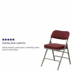 Coupon 💯 Folding & Stacking Chairs Flash Furniture HERCULES Series Fabric Folding Chair, Burgundy, 2/Pack (2HAMC320AFBY) ❤️ -Advantage Shop sp89555762 s7
