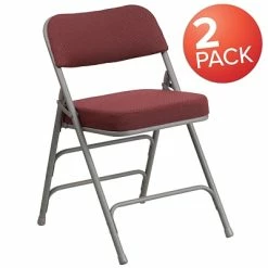 Deals ⌛ Folding & Stacking Chairs Flash Furniture HERCULES Series Fabric Folding Chair, Burgundy, 2/Pack (2AWMC320AFBG) 👏 -Advantage Shop sp89555833 s7