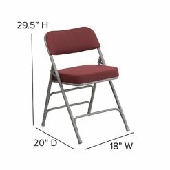 Deals ⌛ Folding & Stacking Chairs Flash Furniture HERCULES Series Fabric Folding Chair, Burgundy, 2/Pack (2AWMC320AFBG) 👏 -Advantage Shop sp89555836 s7