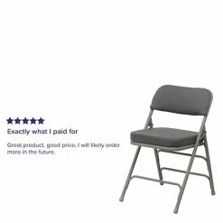 Wholesale ✨ Folding & Stacking Chairs Flash Furniture HERCULES Series Fabric Folding Chair, Gray, 2/Pack (2HAMC320AFGRY) 💯 -Advantage Shop sp89555855 s7