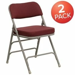 Coupon 💯 Folding & Stacking Chairs Flash Furniture HERCULES Series Fabric Folding Chair, Burgundy, 2/Pack (2HAMC320AFBY) ❤️ -Advantage Shop sp89555869 s7