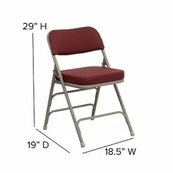 Coupon 💯 Folding & Stacking Chairs Flash Furniture HERCULES Series Fabric Folding Chair, Burgundy, 2/Pack (2HAMC320AFBY) ❤️ -Advantage Shop sp89555964 s7